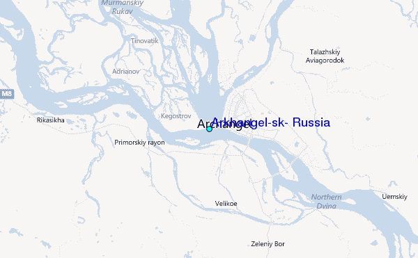Arkhangel'sk, Russia Tide Station Location Guide
