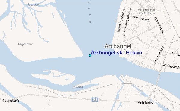 Arkhangel'sk, Russia Tide Station Location Guide
