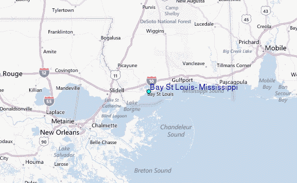Bay St Louis, Mississippi Tide Station Location Guide