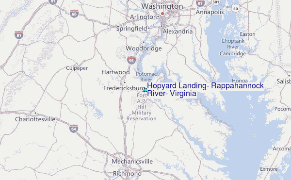 Hopyard Landing, Rappahannock River, Virginia Tide Station Location Guide