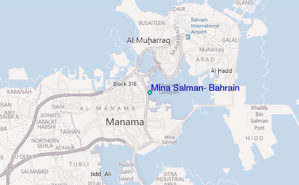 Resultado de imagen de puerto de Mina Salman, en Manama,