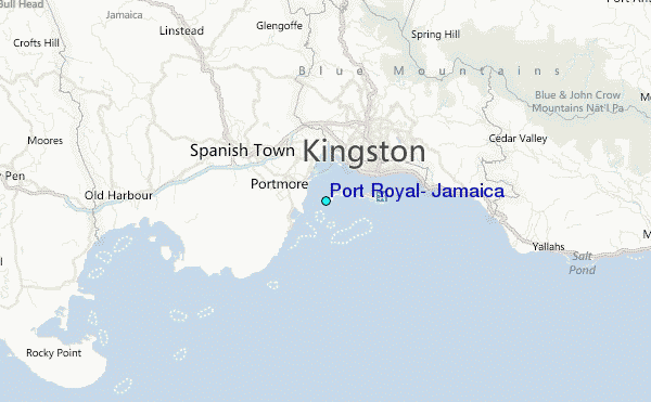 jamaica location map