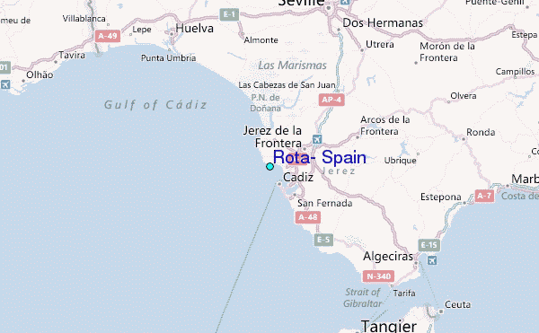 rota spain map