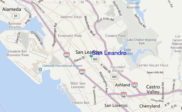San Leandro Tide Station Location Guide