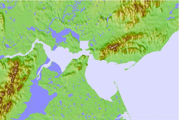Tide stations located close to Anadyr