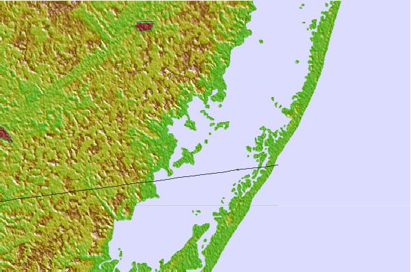 Tide stations located close to Assacorkin Island, Chincoteague Bay, Maryland