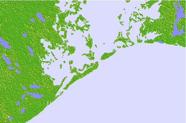Tide stations located close to Bayou Rigaud, Grand Isle, Barataria Bay, Louisiana