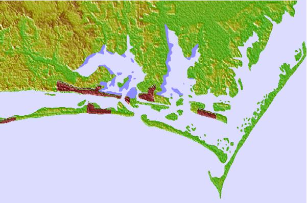 Tide stations located close to Beaufort, Taylor Creek, North Carolina
