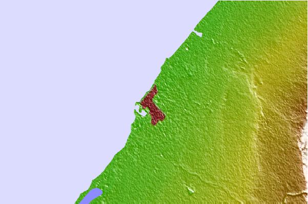 Tide stations located close to Benghazi