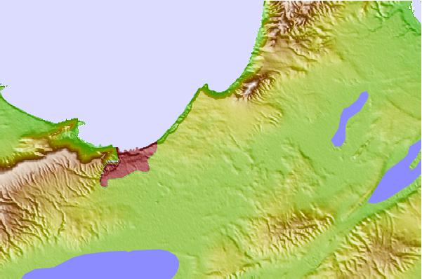 Tide stations located close to Bir el Djir