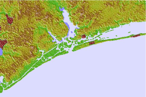 Tide stations located close to Bogue Inlet, North Carolina