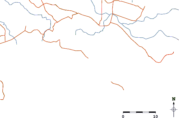 Roads and rivers around Caromatan