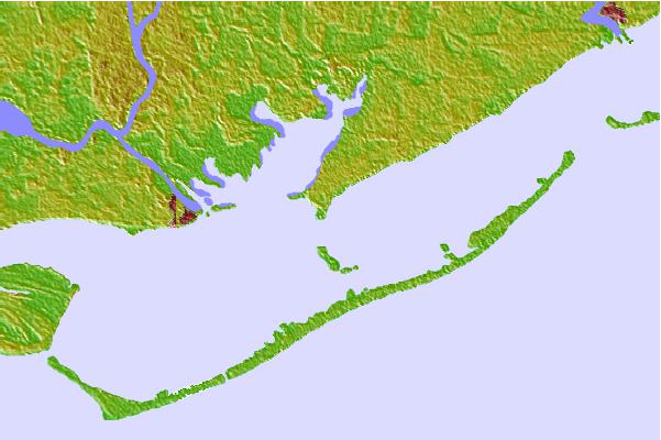 Tide stations located close to Cat Point, Apalachicola Bay, Florida