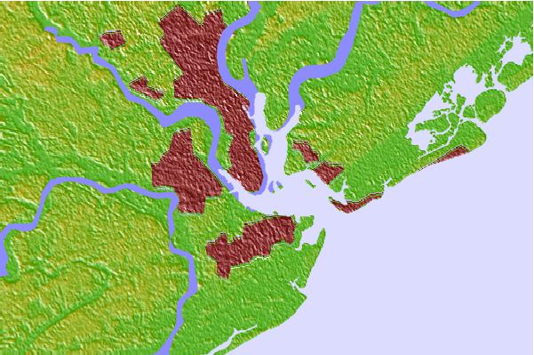 Tide stations located close to Charleston, South Carolina