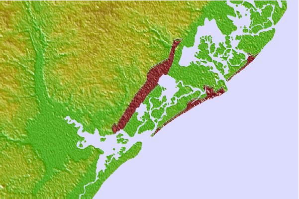 Tide stations located close to Dock Thorofare, Risley Channel, New Jersey