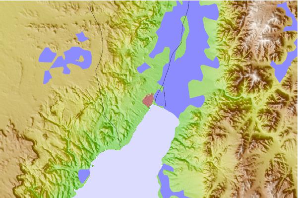 Tide stations located close to Eilat
