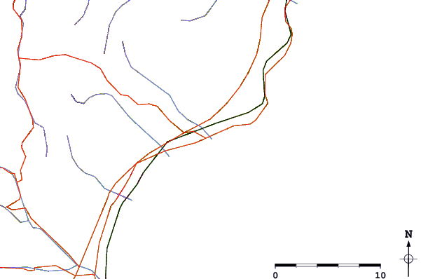 Roads and rivers around Finale Ligure