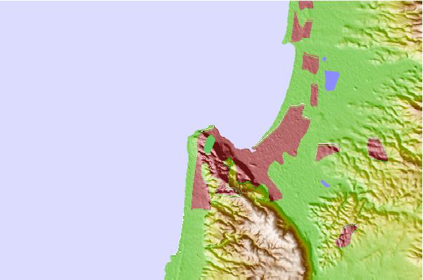 Tide stations located close to Haifa