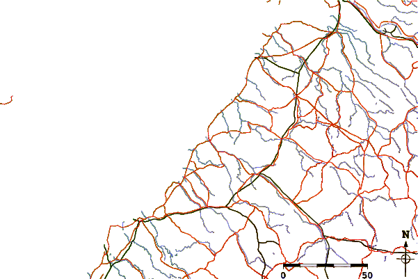 Roads and rivers around Kalajoki