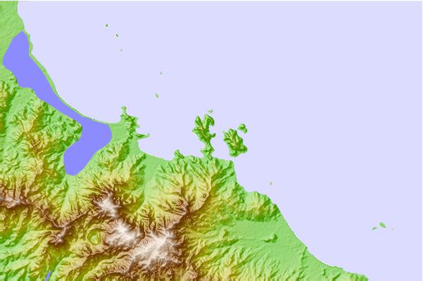 Tide stations located close to Kieta Harbour, Solomon Islands