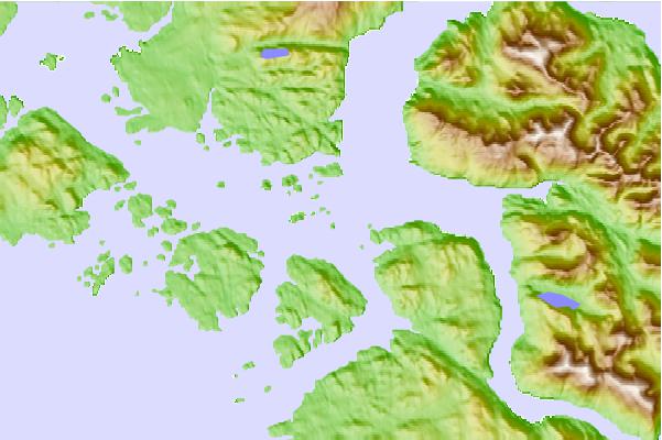 Tide stations located close to Kitkatla Islands, British Columbia