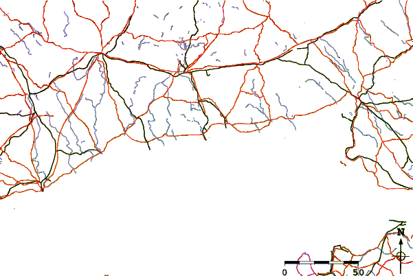 Roads and rivers around Kotka