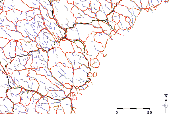 Roads and rivers around Kramfors