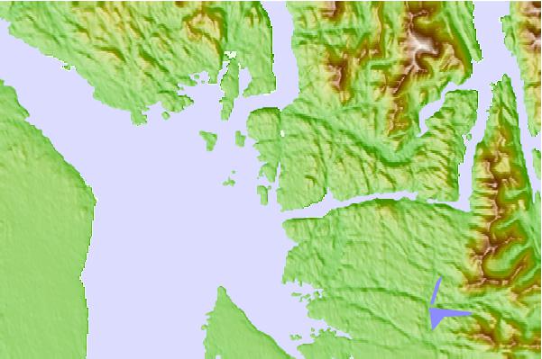 Tide stations located close to Milne Island, British Columbia