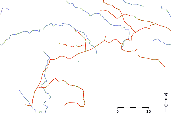 Roads and rivers around Muricay