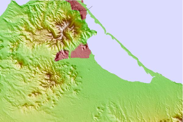 Tide stations located close to Nador