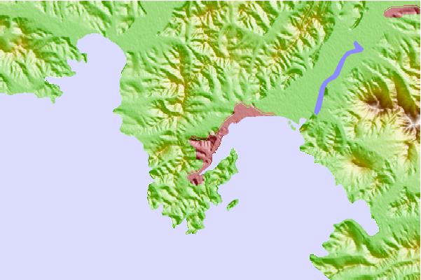 Tide stations located close to Nakhodka