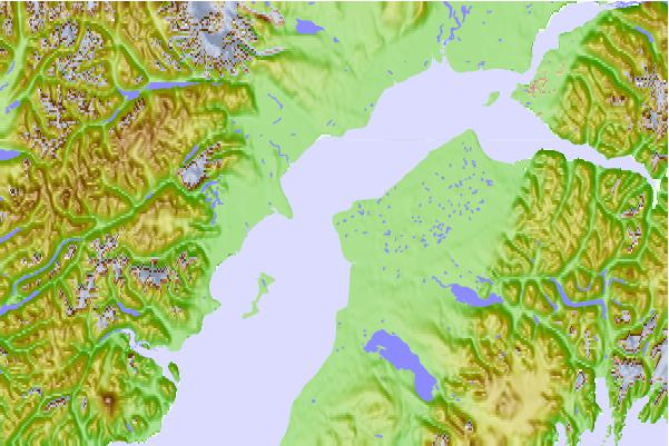 Tide stations located close to Nikiski, Cook Inlet, Alaska