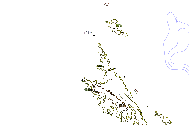 Shoreline around Pacifica