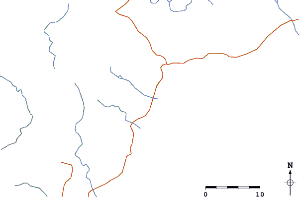 Roads and rivers around Panitian