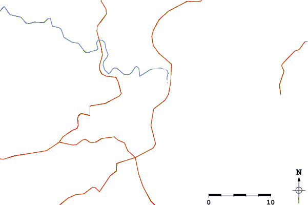 Roads and rivers around Qidu
