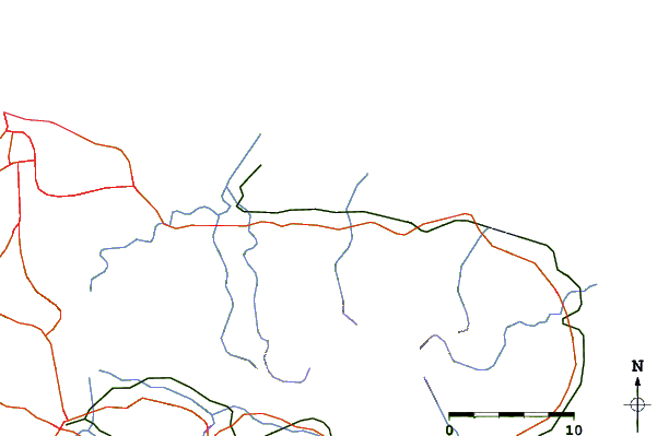 Roads and rivers around Rio Grande