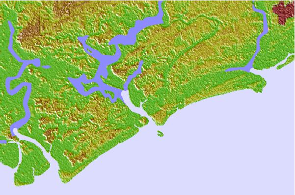 Tide stations located close to Rockville, Bohicket Creek, South Carolina
