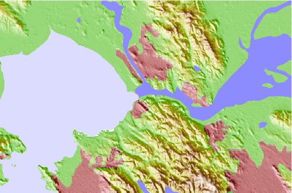 Tide stations located close to Selby, Carquinez Strait, California