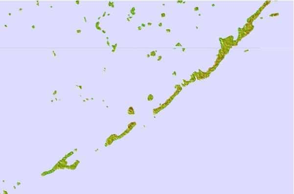 Tide stations located close to Shell Key, northwest side, Lignumvitae Basin, Florida