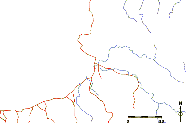 Roads and rivers around Sindangan