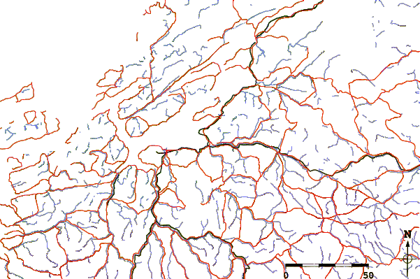 Roads and rivers around Stjordalshalsen