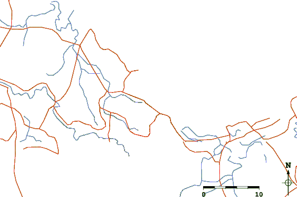Roads and rivers around Sual