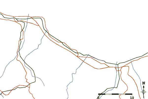 Roads and rivers around Trabia
