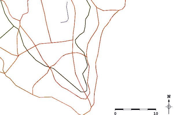 Roads and rivers around Tricase