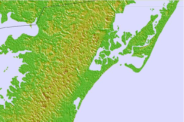 Tide stations located close to Wishart Point, Bogues Bay, Chincoteague Bay, Virginia