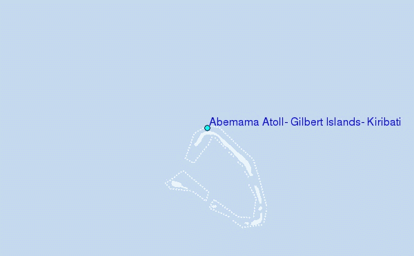 Abemama Atoll, Gilbert Islands, Kiribati Tide Station Location Map