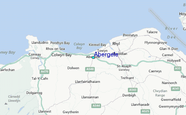 Abergele Tide Station Location Map