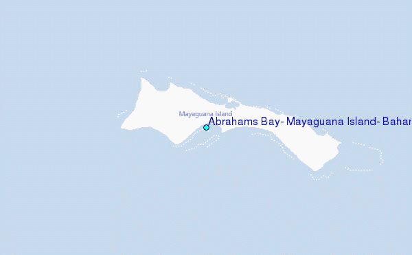 Abrahams Bay, Mayaguana Island, Bahamas Tide Station Location Map
