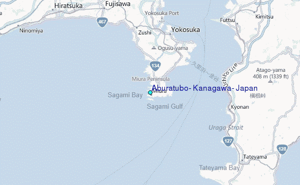 Aburatubo, Kanagawa, Japan Tide Station Location Map