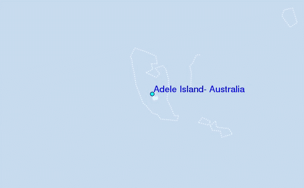 Adele Island, Australia Tide Station Location Map